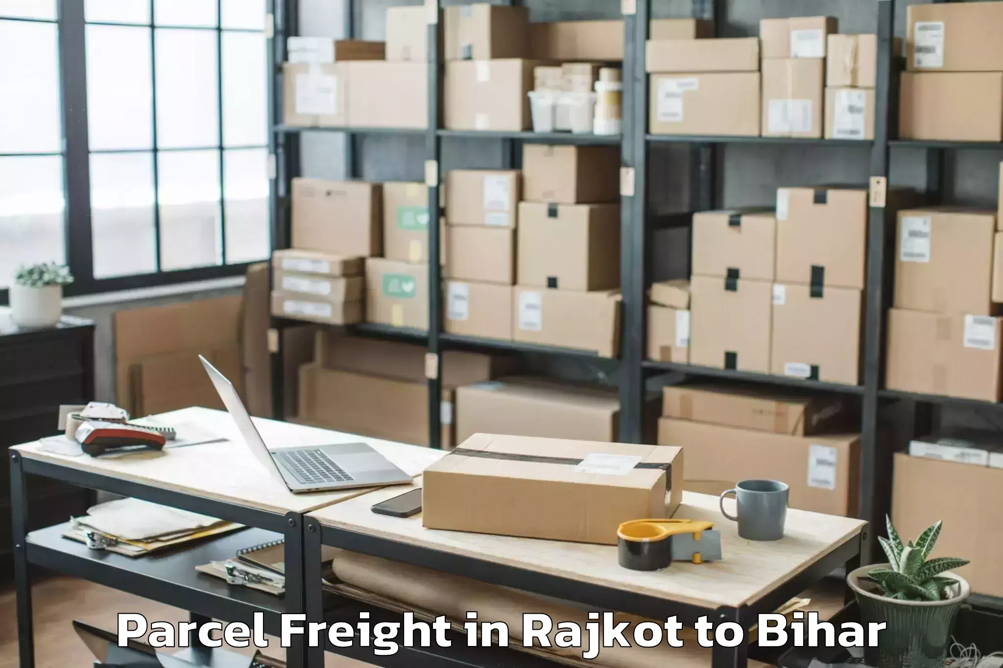 Leading Rajkot to Barhat Parcel Freight Provider